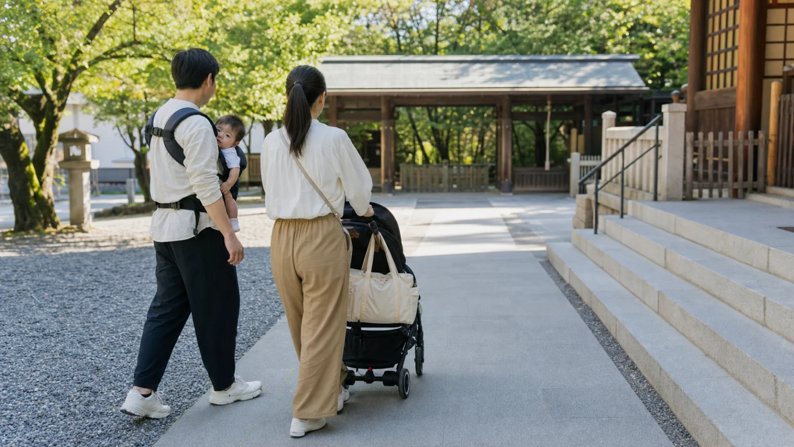 赤ちゃん連れの神社設備チェック