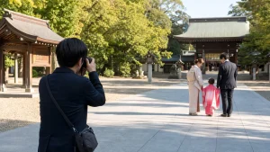 出張カメラマンは神社に同行できる？撮影許可の確認方法とマナーをイメージした写真