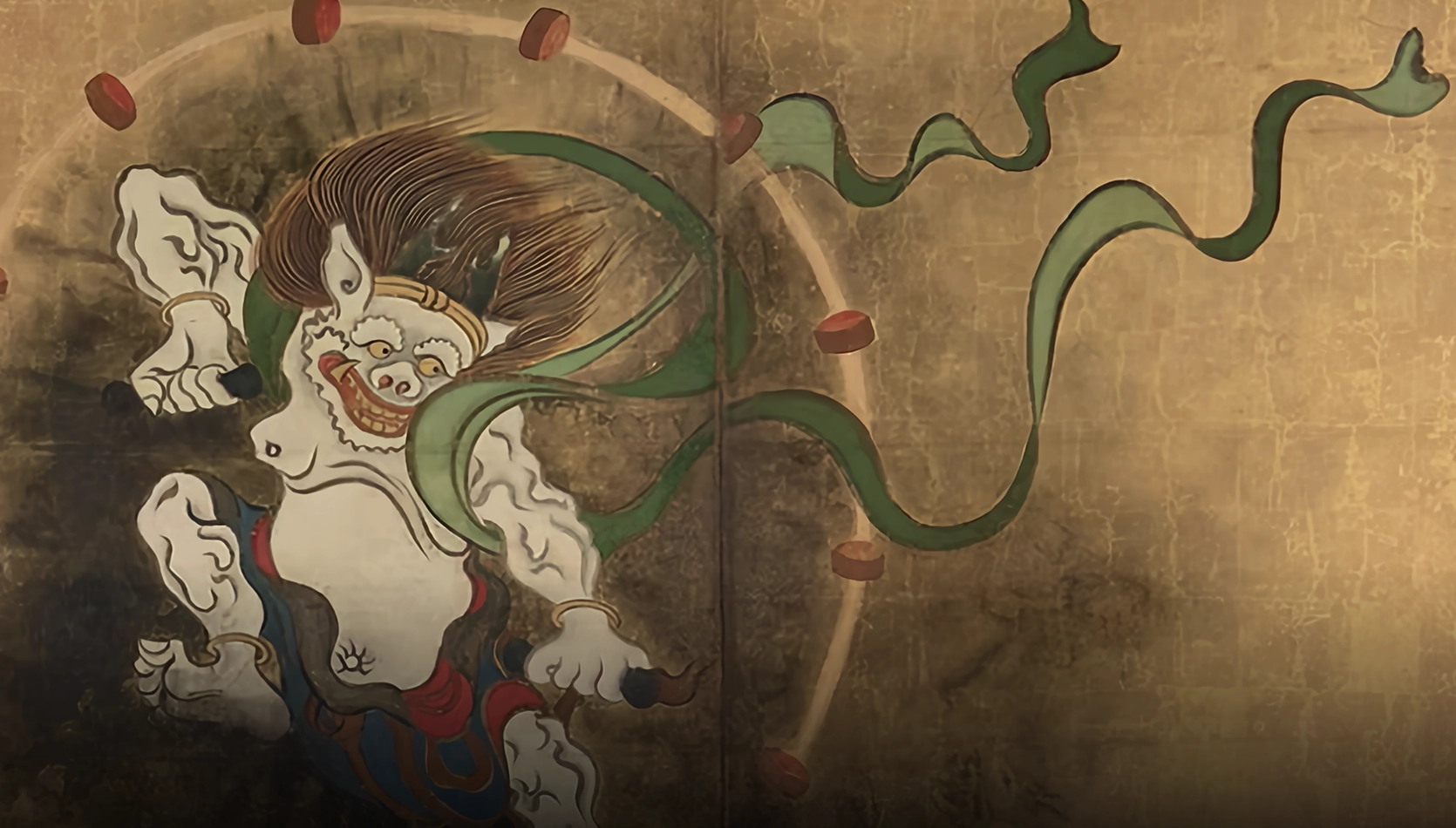 上之雷電神社の雷神図