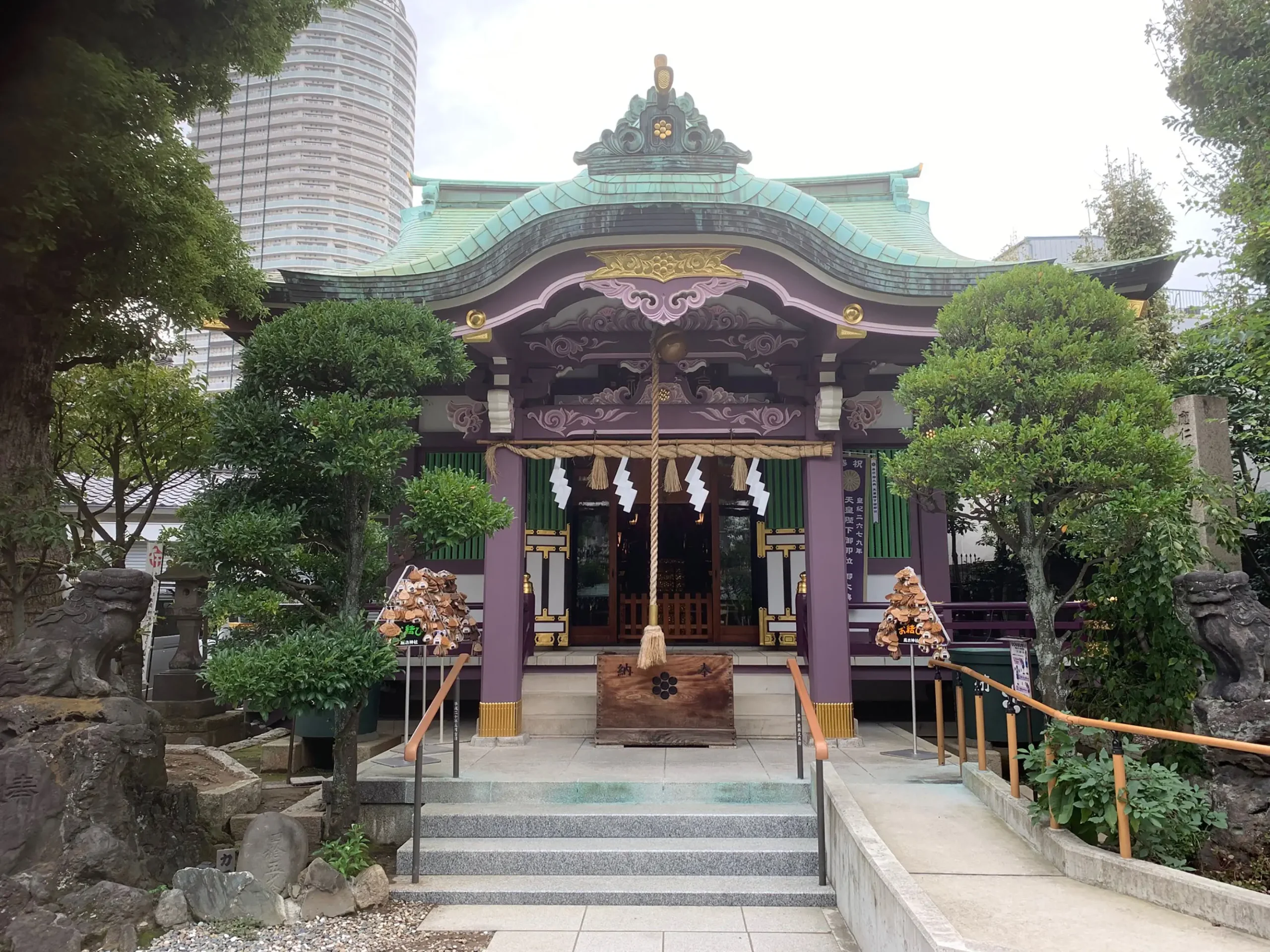 東京都墨田区押上に鎮座する高木神社の社殿